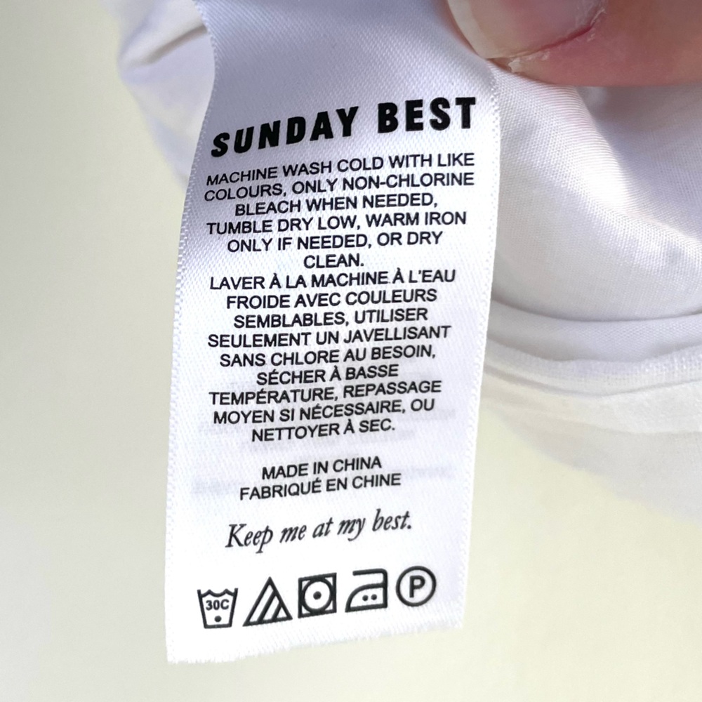 Aritzia Sunday Best Square Neck Back Lace Up Mini Dress 6 White Short Sleeve - Picture 12 of 12